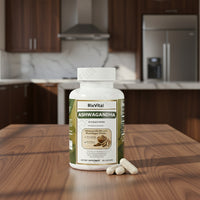 RixVital Ashwagandha Organic Withania somnifera Root & Black Pepper.