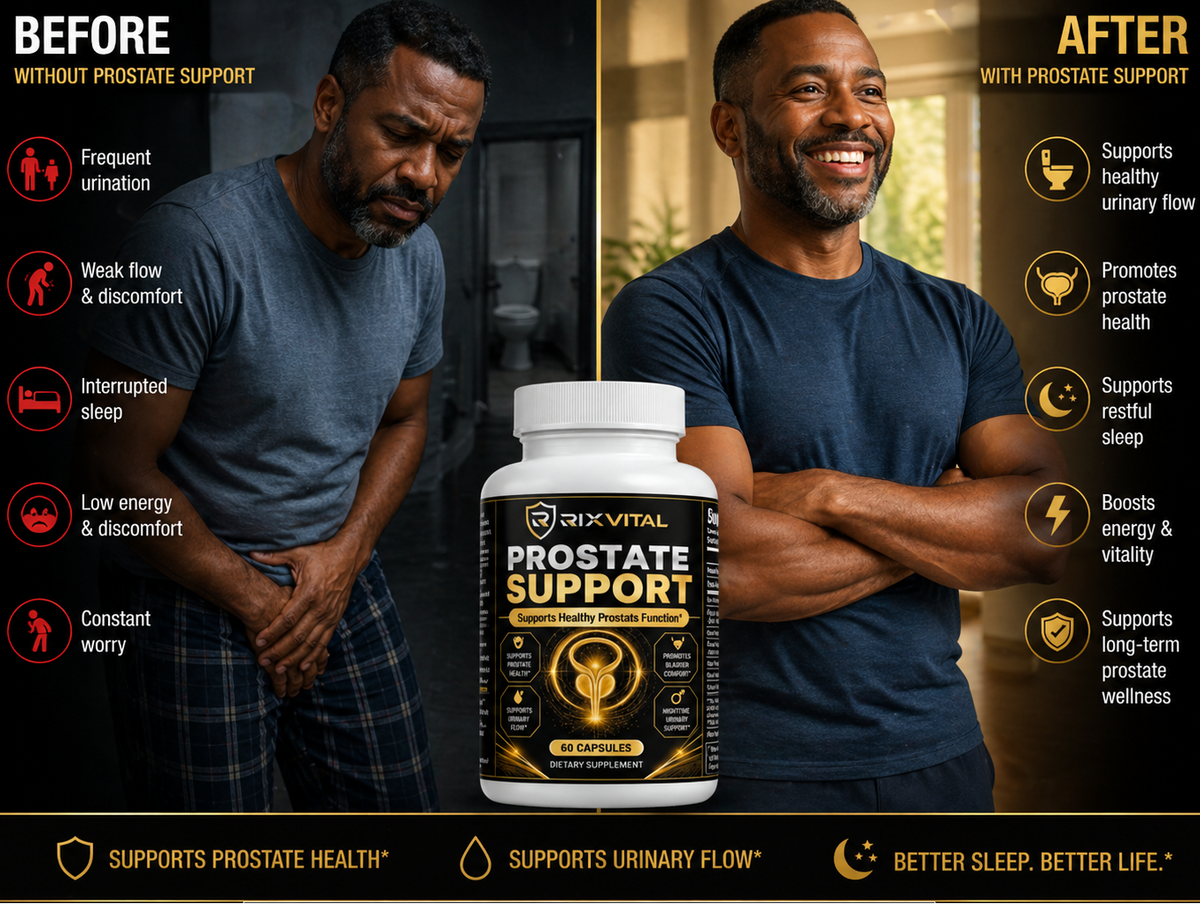 Rixvital Prostate support supplement bottle