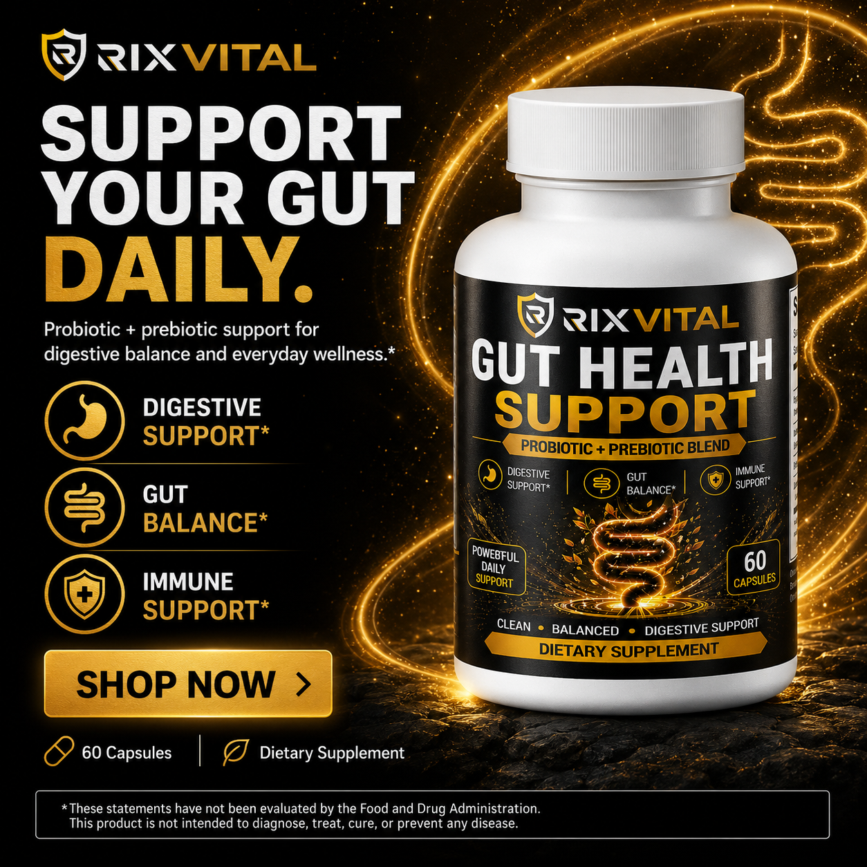 Rixvital Gut Health Support