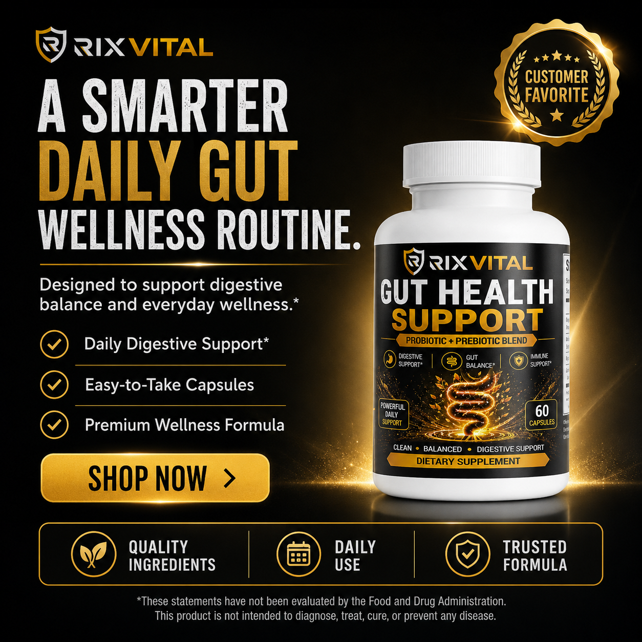 Rixvital Gut Health Support