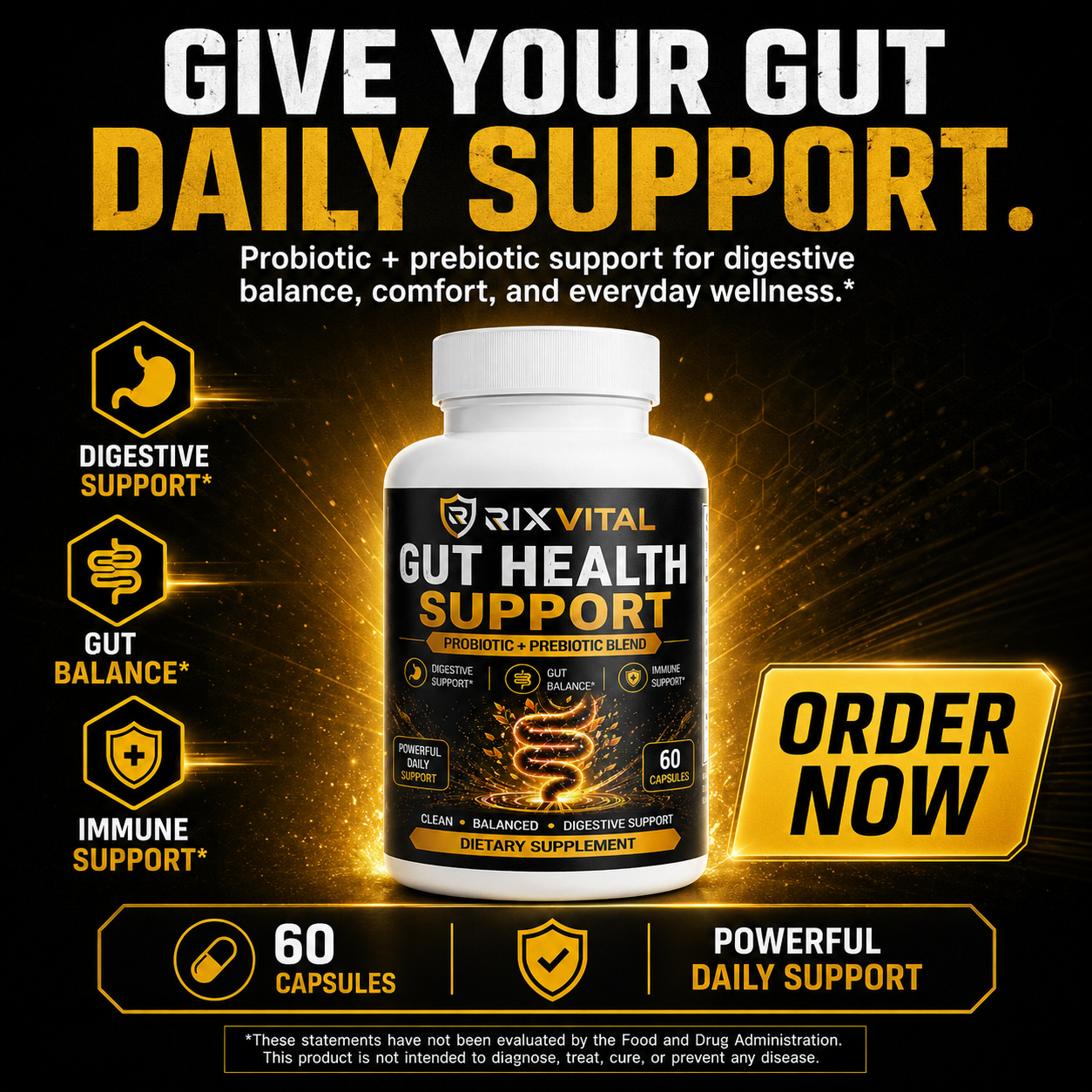 Rixvital Gut Health Support