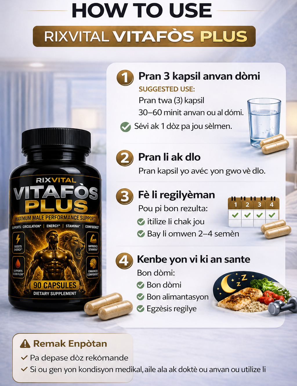 Rixvital Vitafòs Plus supplement bottle